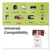 3 Outlet 2 Usb Wall Tap, 735 J, White