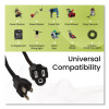 16 Awg Outdoor Extension Cord, 8 Ft, 13 A, Black