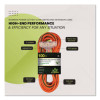 12 Awg 3-Outlet Heavy-Duty Extension Cord, 100 Ft, 15 A, Orange
