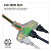 12 Awg 3-Outlet Heavy-Duty Extension Cord, 2 Ft, 15 A, Orange
