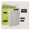 6 Outlet Swivel Wall Tap With Surge Protection, 1,000 J, White