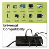 8 Outlet Surge Protector, 6 Ft Cord, 750 J, Black