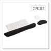 Memory Foam Gaming Ergonomic Keyboard And Mouse Wrist Rest Set, Black