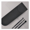 Silicone Travel Pouch, 3 x 1.3 x 9, Black