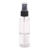 Travel Toiletry Spray Bottle, 2 Oz, Clear With Black Spray Nozzle
