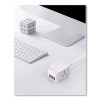 3-Outlet 3-Usb Port Surge Protector, 3 Ac Outlets/3 Usb Ports, 5 Ft Cord, White