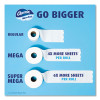 Ultra Soft Bathroom Tissue, Mega Roll, Septic Safe, 2-Ply, White, 208 Sheets/Roll, 4 Rolls/Pack, 8 Packs/Carton