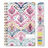 Boho Ikat Academic Year Weekly/Monthly Planner, Floral Artwork, 8 x 5.5, Multicolor Cover, 14-Month: June 2025 To July 2026