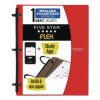 Flex Notebinder, 1/2" Techlock Rings, 1-Subject, Medium/College Rule, Randomly Assorted Cover Colors, (80) 11 x 8.5 Sheets