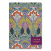 Liberty London Embroidered Cover Journal, Ianthe Bloom Artwork, Medium/College Rule, Multicolor Cover, (50) 10 x 7 Sheets