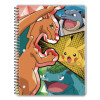 Licensed Spiral Notebook, Pokemon, 1-Subject, Wide/Legal Rule, Multicolor Cover, (70) 10.5 x 8 Sheets