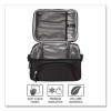Deluxe Insulated Lunch Bag, 8" x 10" x 7.5", Carbon Black