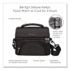 Deluxe Insulated Lunch Bag, 8" x 10" x 7.5", Carbon Black