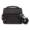 Deluxe Insulated Lunch Bag, 8" x 10" x 7.5", Carbon Black