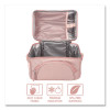 Deluxe Insulated Lunch Bag, 8" x 10" x 7.5", Blush Pink