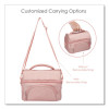 Deluxe Insulated Lunch Bag, 8" x 10" x 7.5", Blush Pink