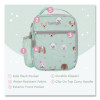 Kids Insulated Lunch Tote, Puppy Love Theme, 7.3" x 3.5" x 9.5", Mint Green/Multicolor