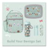 Kids Insulated Lunch Tote, Puppy Love Theme, 7.3" x 3.5" x 9.5", Mint Green/Multicolor