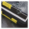 Clearview Clipcase Storage Clipboard, 0.35" Clip Capacity, Holds 8.87 x 12.25 Sheets, Gray/Yellow