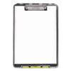 Clearview Clipcase Storage Clipboard, 0.35" Clip Capacity, Holds 8.87 x 12.25 Sheets, Gray/Yellow