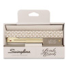 Leah Bisch Tan-Tile Full Strip Stapler, 20-Sheet Capacity, Tan/Gold/White