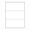 Perforated Laser Cut Sheets With Colorlok, 92 Bright, Perforated Every 3.67", 20 Lb Bond Weight, 8.5 x 11, White, 500/Ream