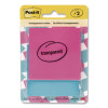 Transparent Notes, 2.88" x 2.88", Assorted Colors, 36 Sheets/Pad, 2 Pads/Pack