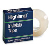 Invisible Permanent Mending Tape, 1" Core, 0.75" x 36 Yds, Clear, 144 Rolls/Carton