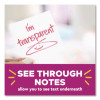 Transparent Notes, 2.88" x 5.88", Clear, 36 Sheets/Pad