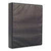 Round Ring Non-View Binder, 3 Rings, 1.5" Capacity, 11 x 8.5, Black