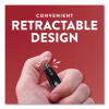 Profile Ballpoint Pen, Retractable, Bold 1.4 Mm, Black Ink, Smoke/Black Barrel, 8/Pack