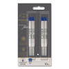 Quinkflow Refill For Parker Ballpoint Pen, Medium Conical Tip, Blue Ink, 10/Pack