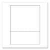 Perforated Paper, 92 Bright, Perforated 3.63 From Bottom, 24 Lb Bond Weight, 8.5 x 11, White, 500 Sheets/Ream, 5 Reams/Carton