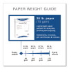 Perforated Paper, 92 Bright, Perforated 3.63 From Bottom, 24 Lb Bond Weight, 8.5 x 11, White, 500 Sheets/Ream, 5 Reams/Carton