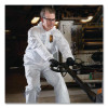 Kleenguard A30 Coveralls, Elastic Wrists, Ankles, Back, Hood And Non-Skid Boots, Large, White, 25/Carton