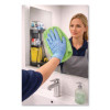 Microfiber Cloths, 12 x 12, Green, 12/Pack