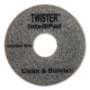 Twister Floor Pad, 8.86" Diameter, Gray, 2/Pack