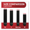 Damage-Free Hanging Picture Hanging Strip Pairs, (8) Xl (0.86 x 4.37), (6) L (0.75" x 3.65"), (2) Med (0.75 x 2.75), Black