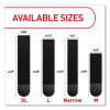 Damage-Free Hanging Picture Hanging Strip Pairs, (8) Xl (0.86 x 4.37), (6) L (0.75" x 3.65"), (2) Med (0.75 x 2.75), Black