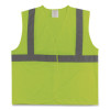 Ansi Class 2 Hook And Loop Safety Vest, Polyester Mesh, X-Large, Lime