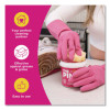 Sqeezy Dual Scrubber/Sponge, 4 x 5.3, 3.8" Thick, Pink, 12/Carton