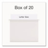 Ready-Tab Reinforced Hanging File Folders, Letter Size, 1/3-Cut Tabs, White, 20/Box
