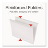 Ready-Tab Reinforced Hanging File Folders, Letter Size, 1/3-Cut Tabs, White, 20/Box