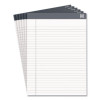 Notepads, Wide/Legal Rule, (50) White 8.5 x 11 Sheets, 6/Pack