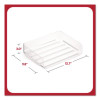 Clear Side Load Stackable Plastic Letter Tray, Letter Size, 9.72 x 12.63 x 3.01, 6/Pack