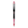 Vision Elite Rollerball Pen, Stick, Micro 0.5 Mm, Red Ink, Black/Red/Clear Barrel, Dozen