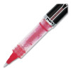 Vision Elite Rollerball Pen, Stick, Micro 0.5 Mm, Red Ink, Black/Red/Clear Barrel, Dozen