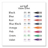 Vision Elite Rollerball Pen, Stick, Micro 0.5 Mm, Red Ink, Black/Red/Clear Barrel, Dozen