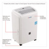 Portable Dehumidifier, 9.62 x 9.62 x 19.68, White