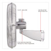 Washdown Wall Mount Fan, 1 Speed, 30"